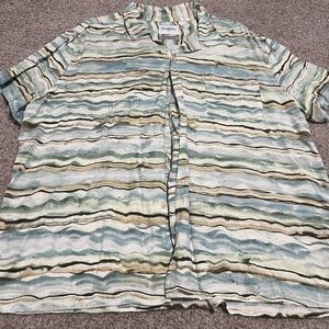 Goodfellow XL Striped Multicolor Button Down Shirt